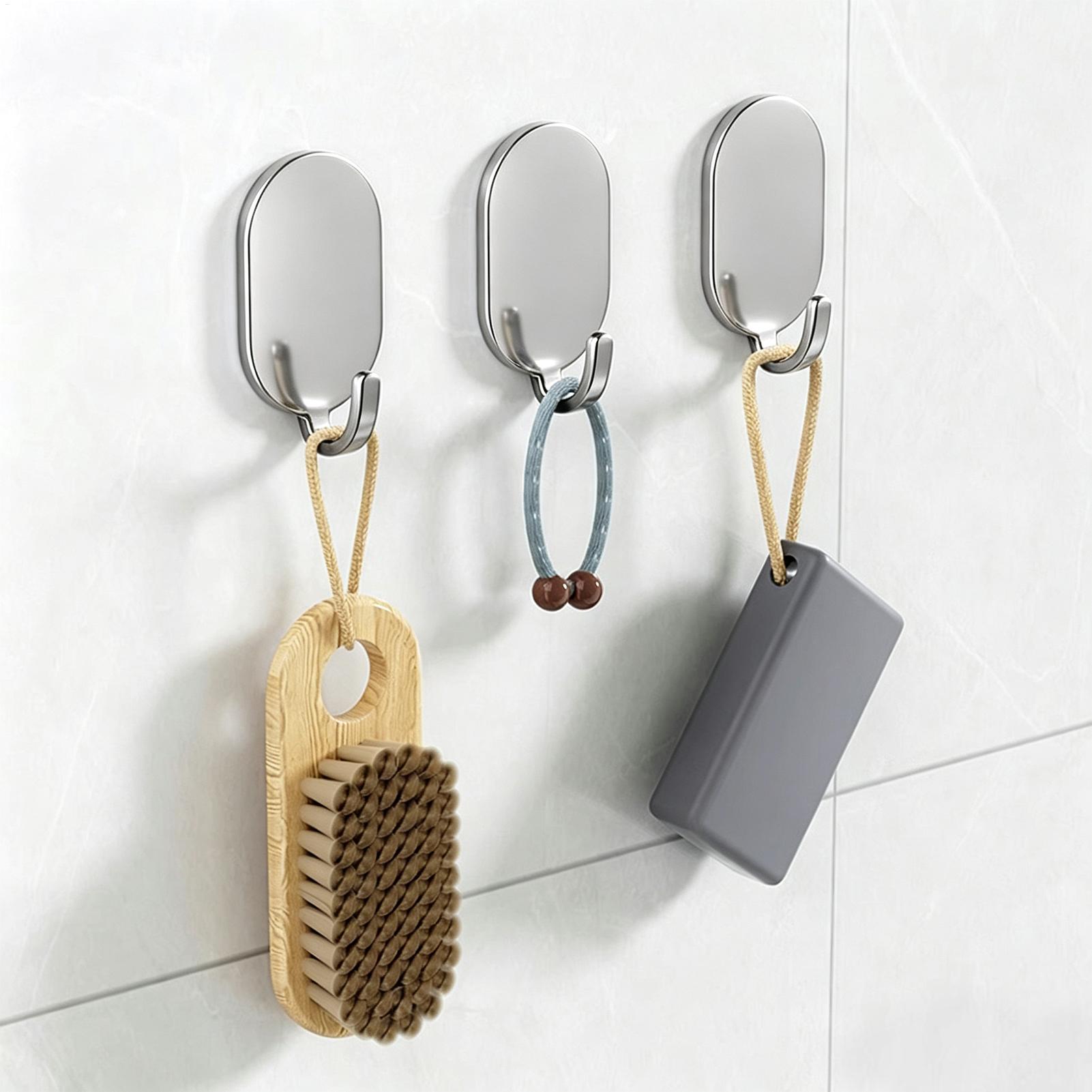 Home Bathroom Organizer - Su Geçirmez, Güçlü Yapışkanlı Kancalar, 5