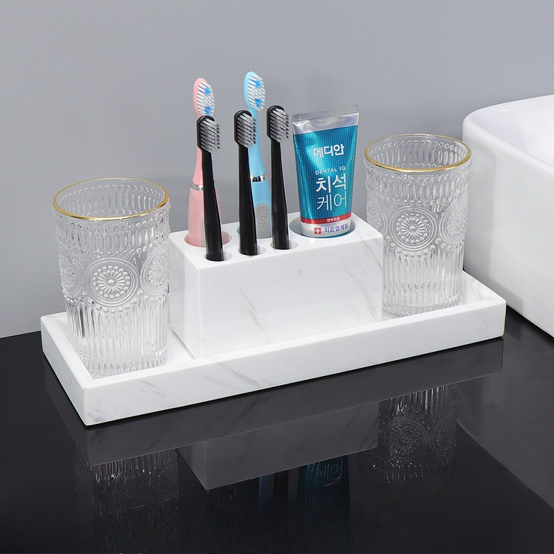 Mermer Desenli Banyo Organizer - Home Bathroom Organizer incelemesi ve fiyatı