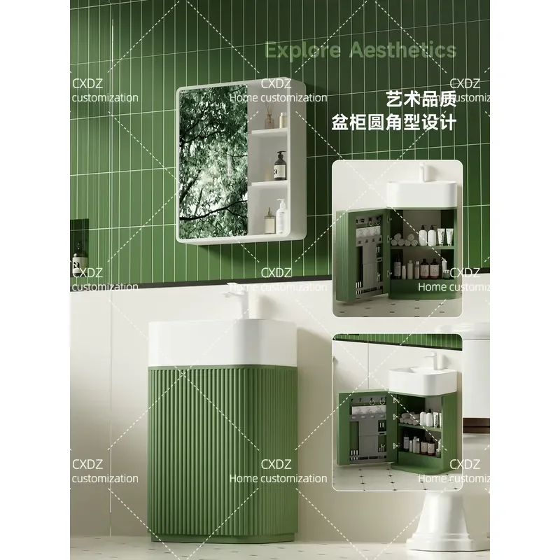 Yeşil Izgaralı, Orta Yüzyıl Mo - Home Bathroom Vanity Combo incelemesi ve fiyatı