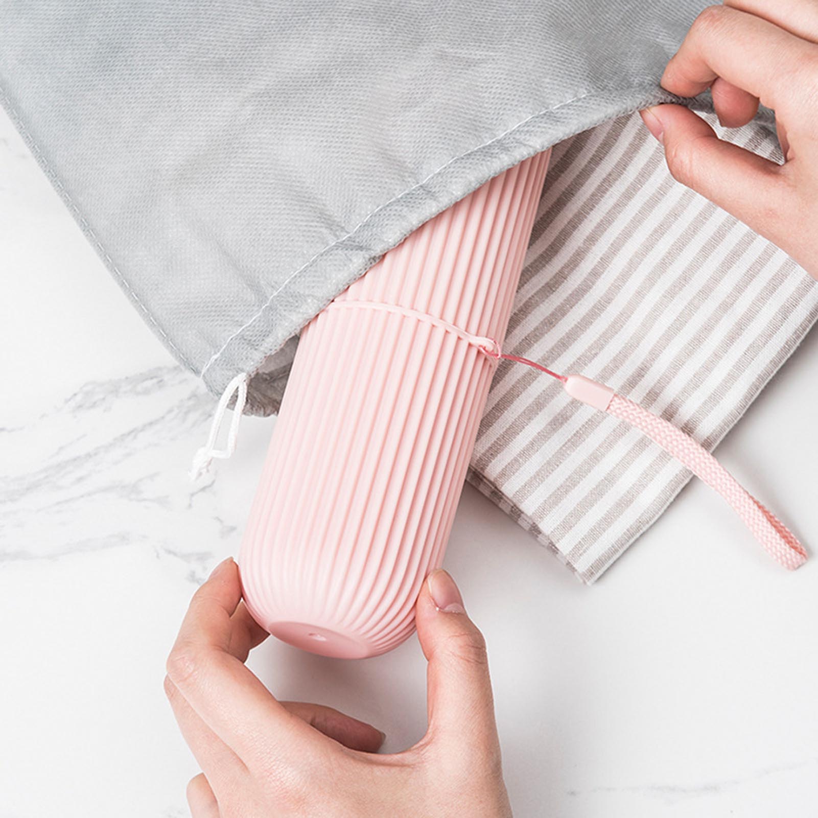Pembe Boş Seyahat Taşınabilir  - Home Edit Bathroom Storage incelemesi ve fiyatı