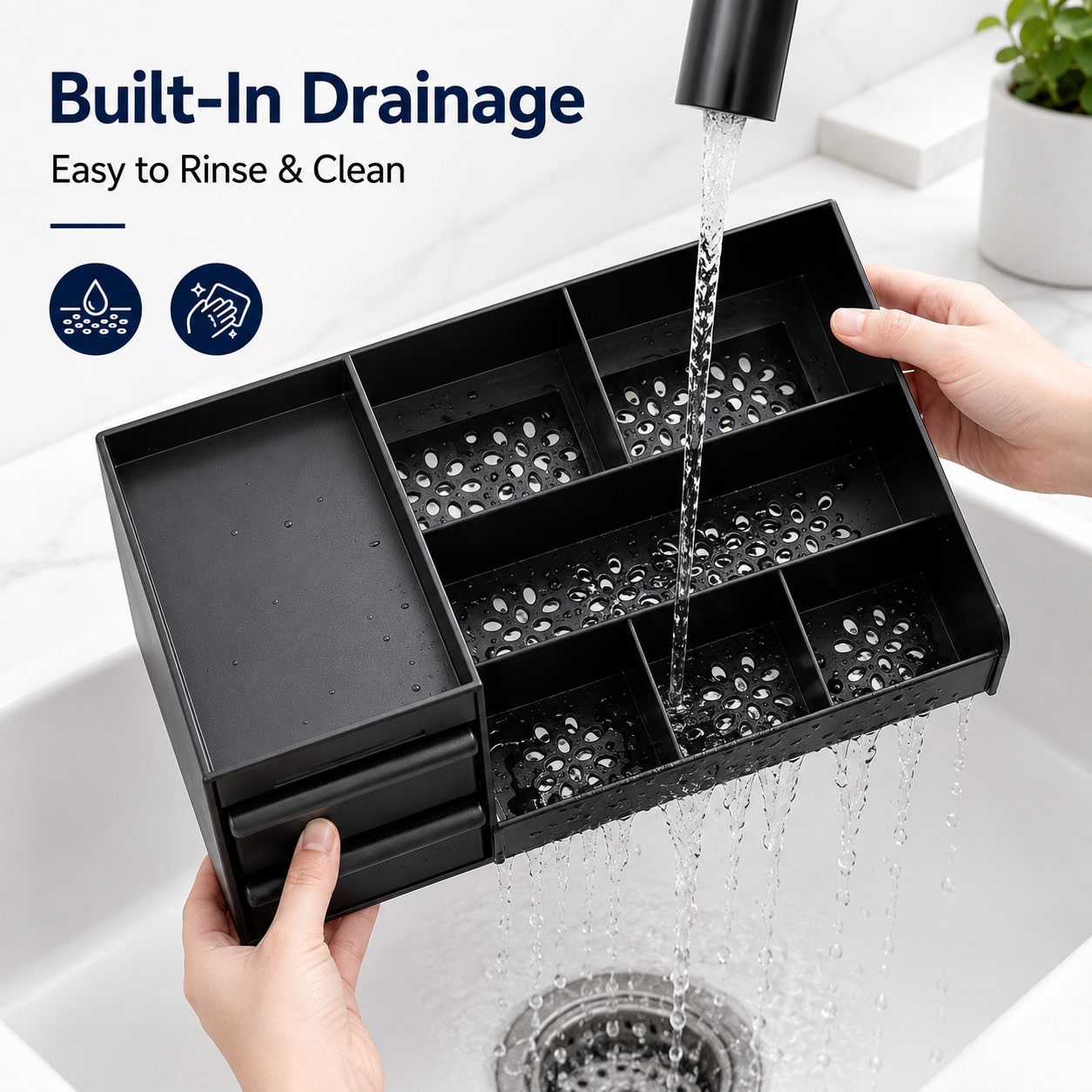 Makyaj Malzemeleri Düzenleyici - Home Edit Bathroom Storage incelemesi ve fiyatı
